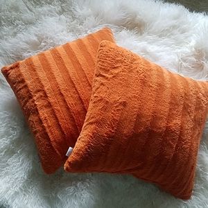 Two Orange Pillows